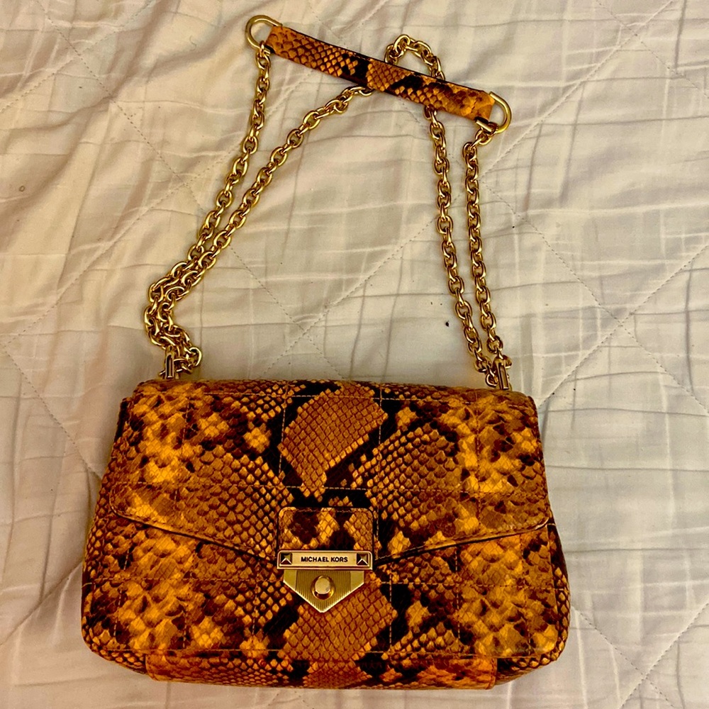 Snake skin Michael Koran purse from 2021 collection. Mint condition.